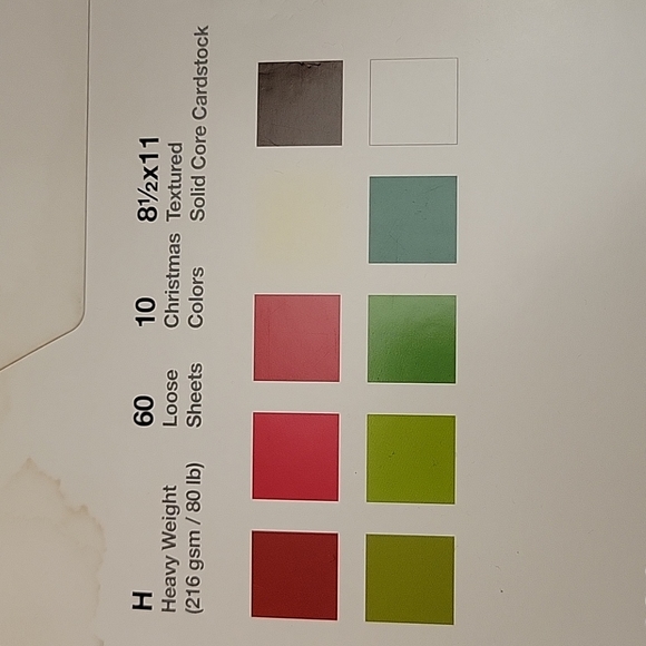 Card Stock Pack, 80lb Christmas Colors - Picture 3 of 6